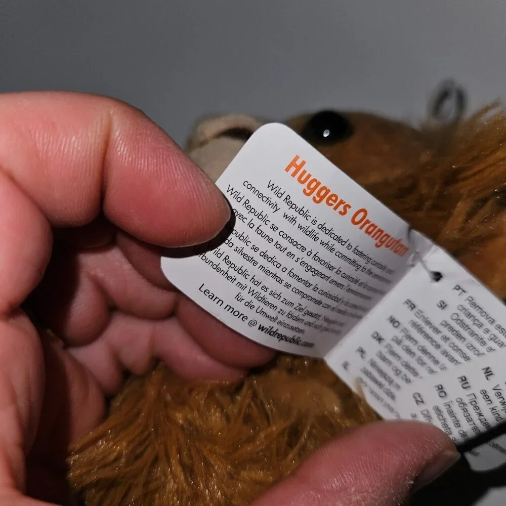 2 Wild Republic Brown Huggers Orangutan Plush Lot 7
